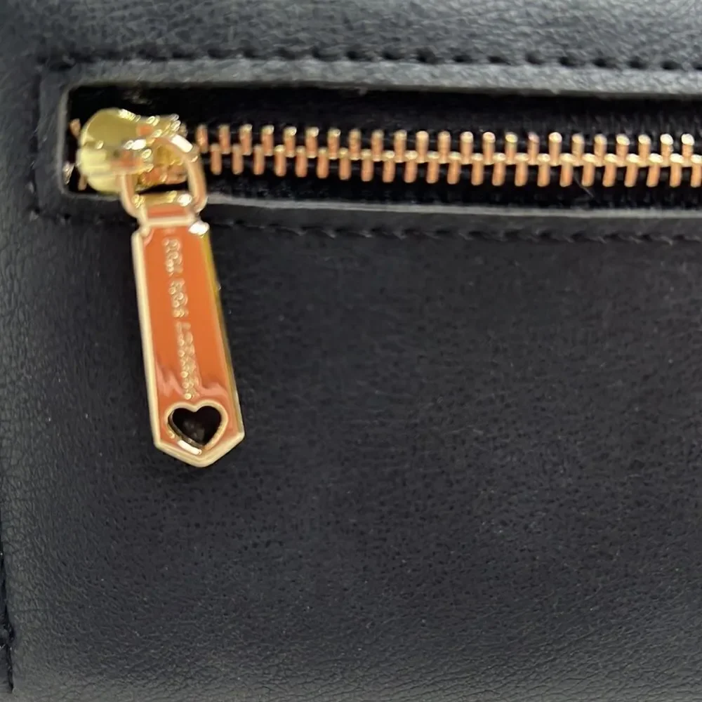 PFY Perfect for You Black Vegan Leather Wallet NWOT